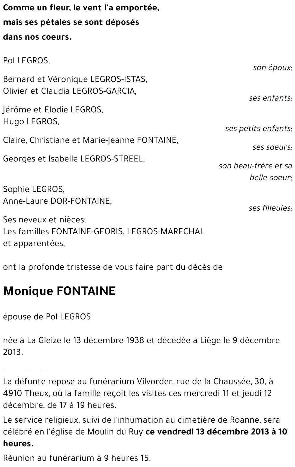 Monique FONTAINE