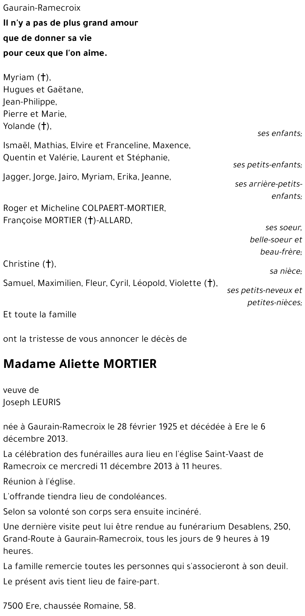 MORTIER Aliette