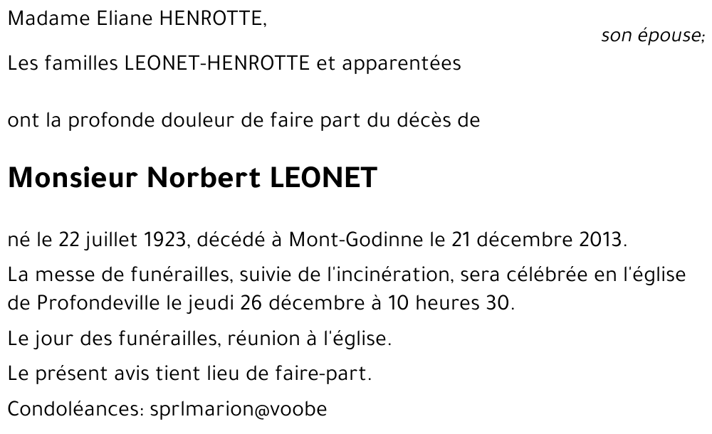 Norbert LEONET