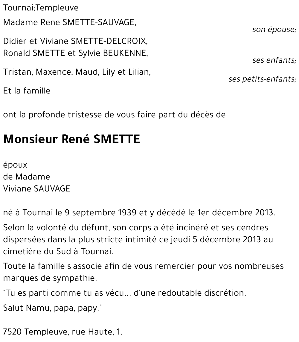 René SMETTE