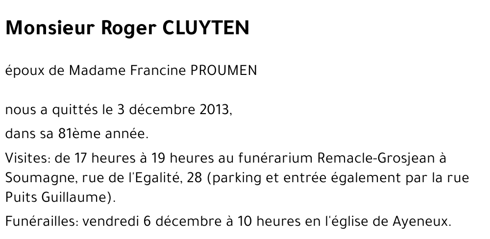 Roger CLUYTEN