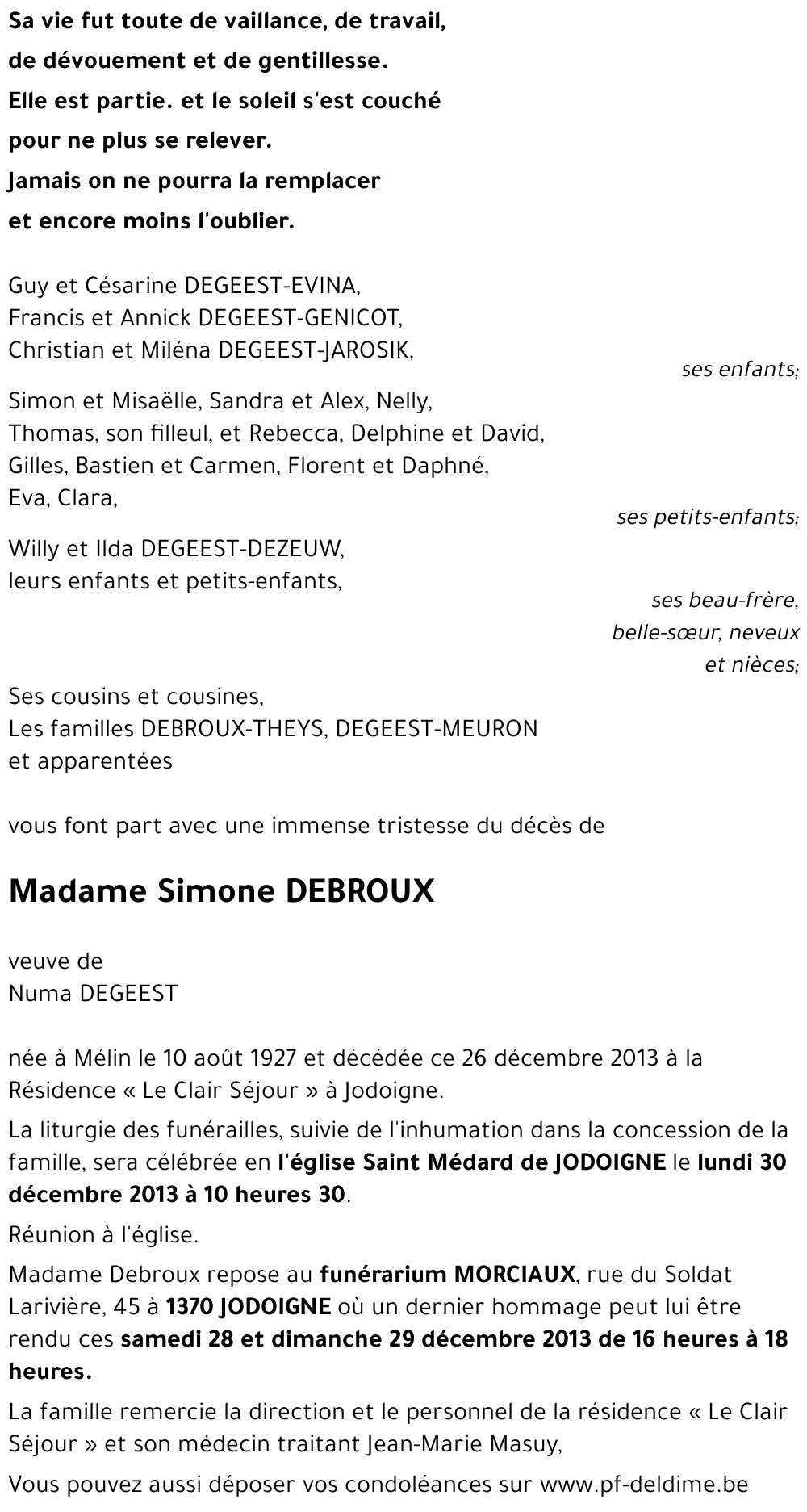 Simone DEBROUX
