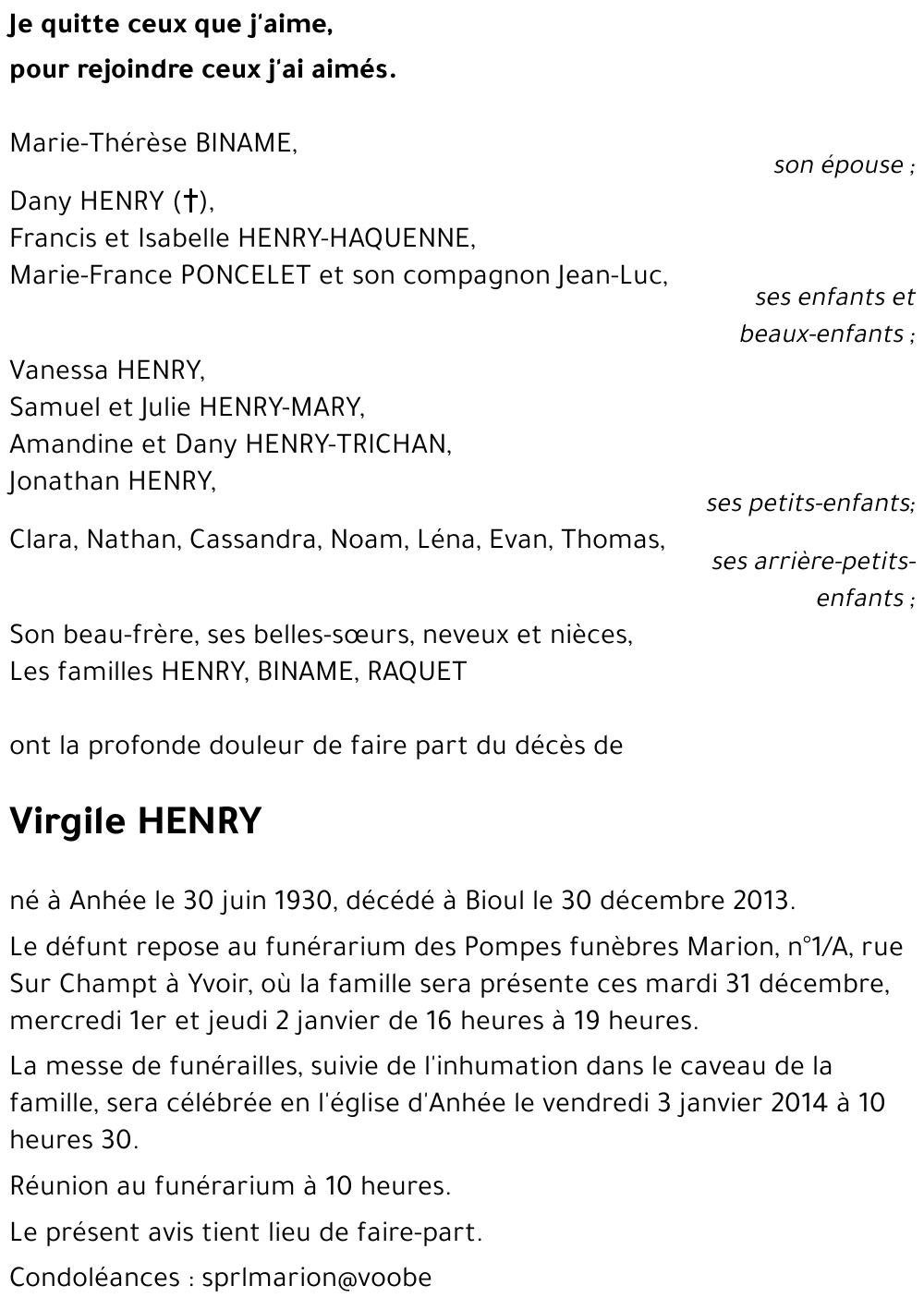 Virgile HENRY