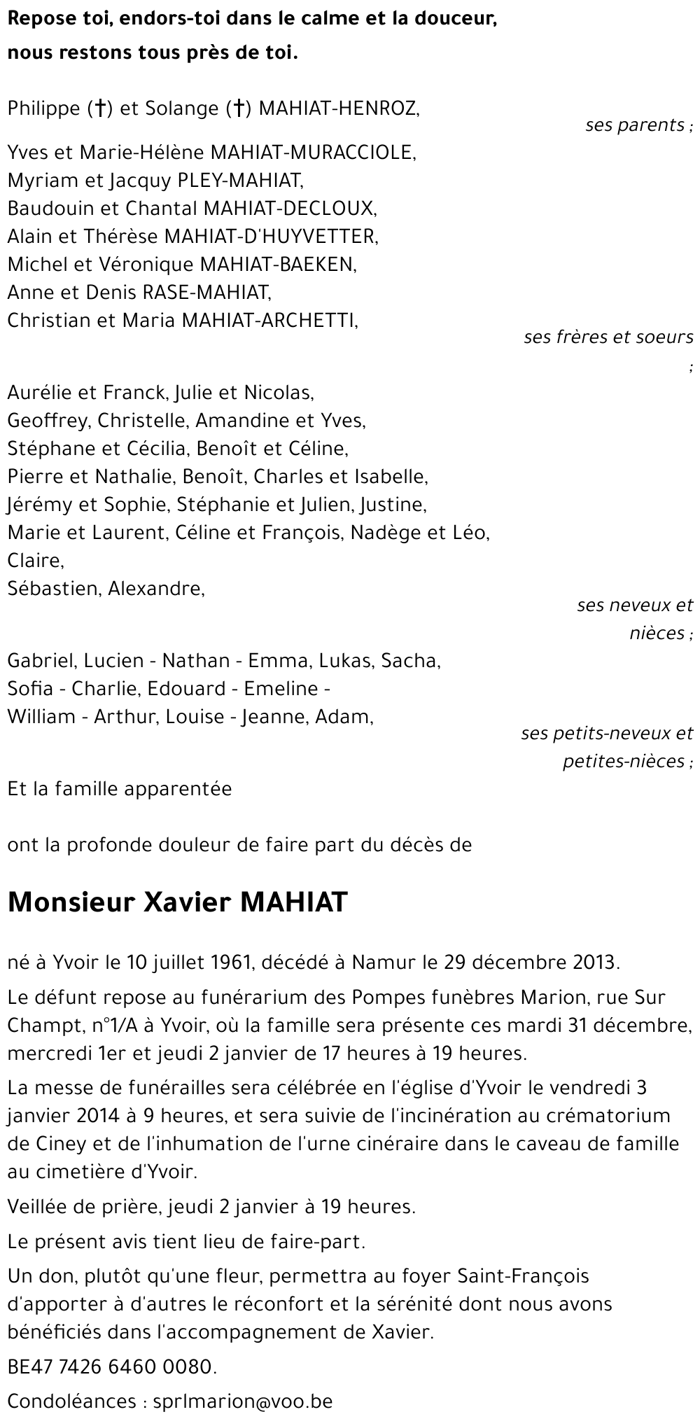 Xavier MAHIAT