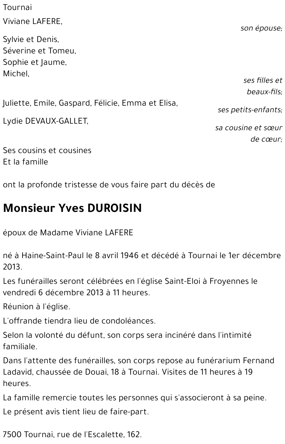 Yves Duroisin