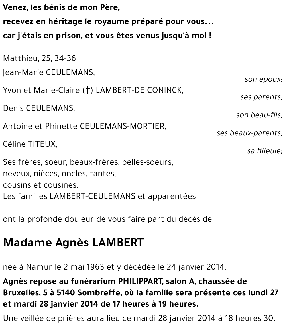 Agnès LAMBERT