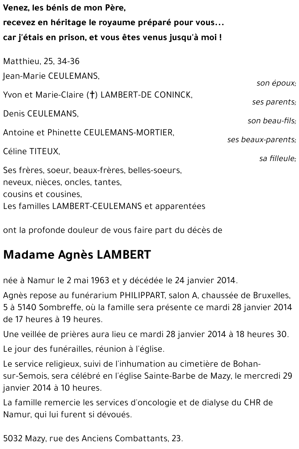 Agnès LAMBERT