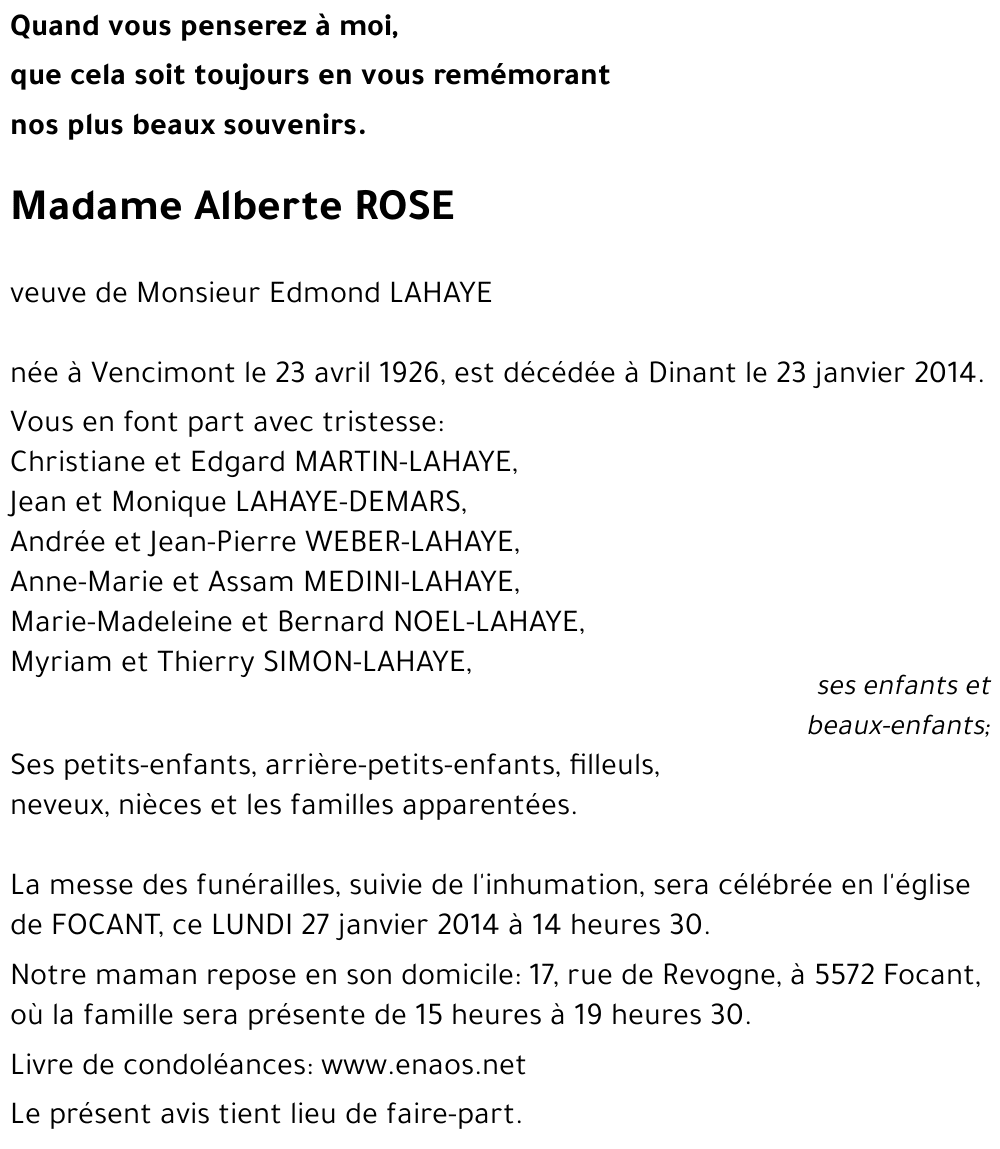 Alberte ROSE