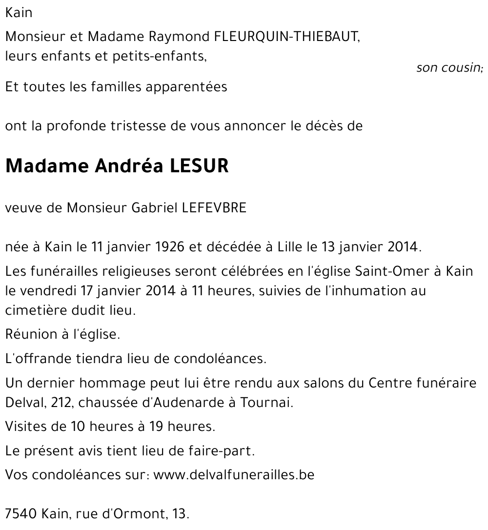 Andréa LESUR