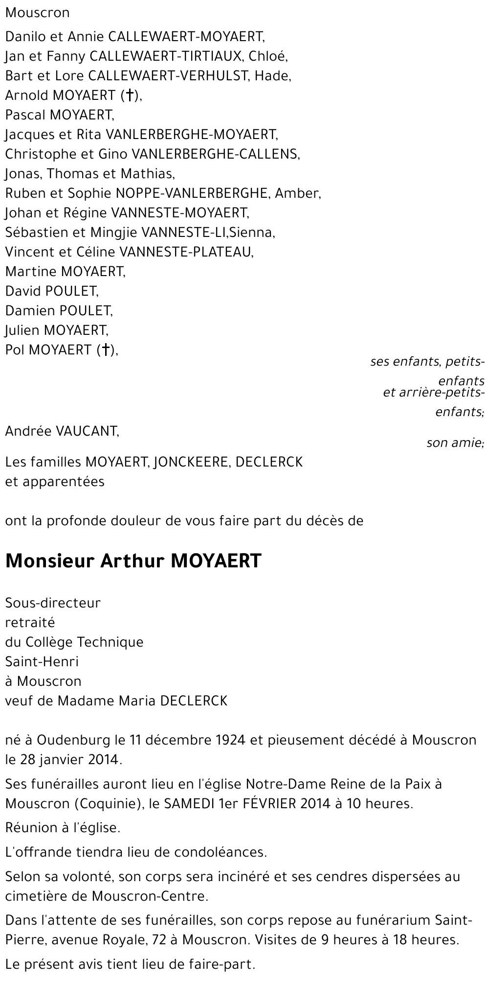 Arthur MOYAERT