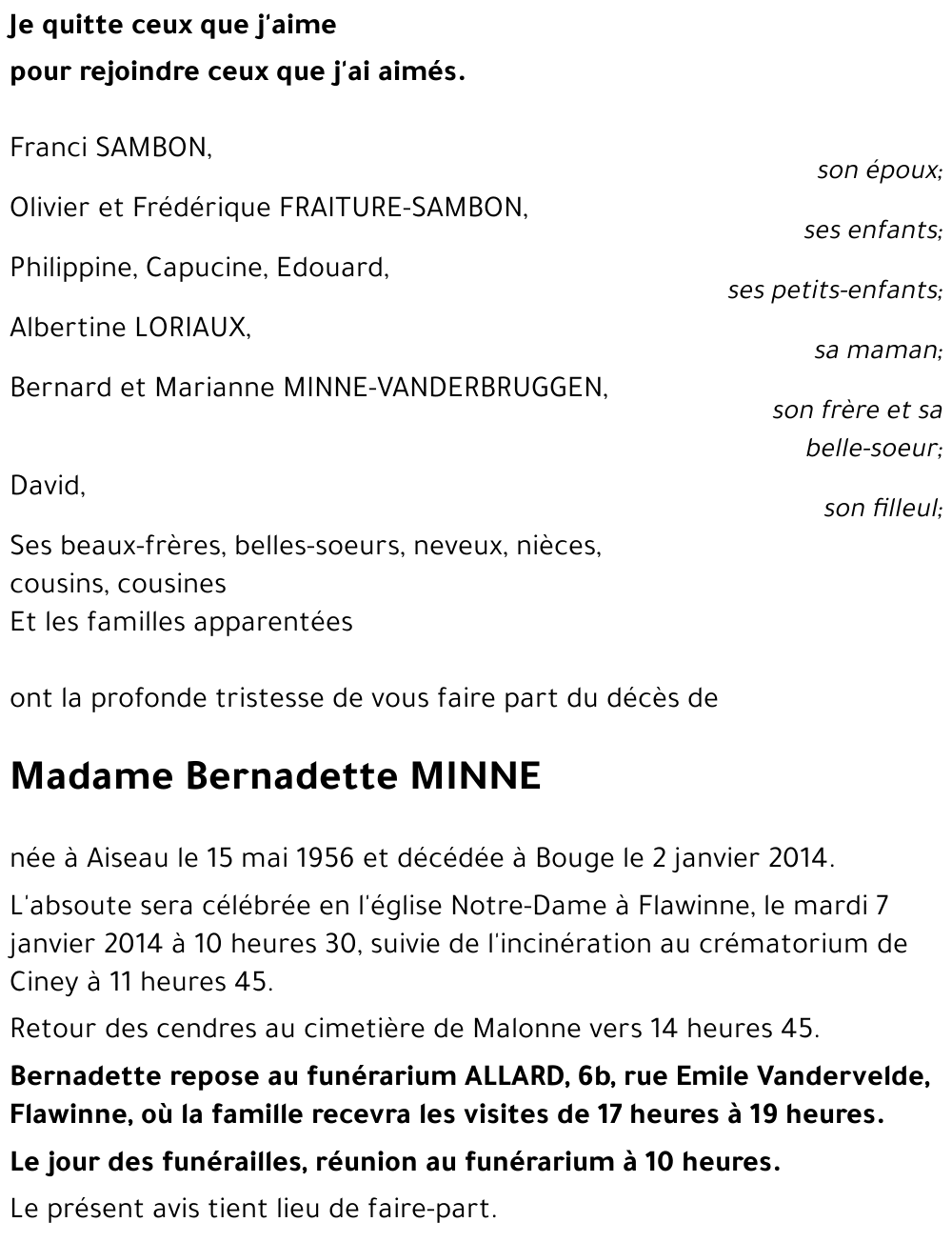 Bernadette MINNE