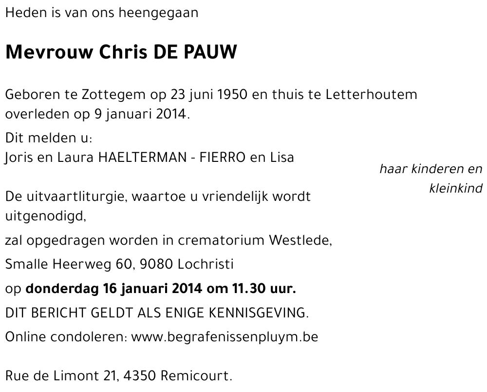 Chris DE PAUW