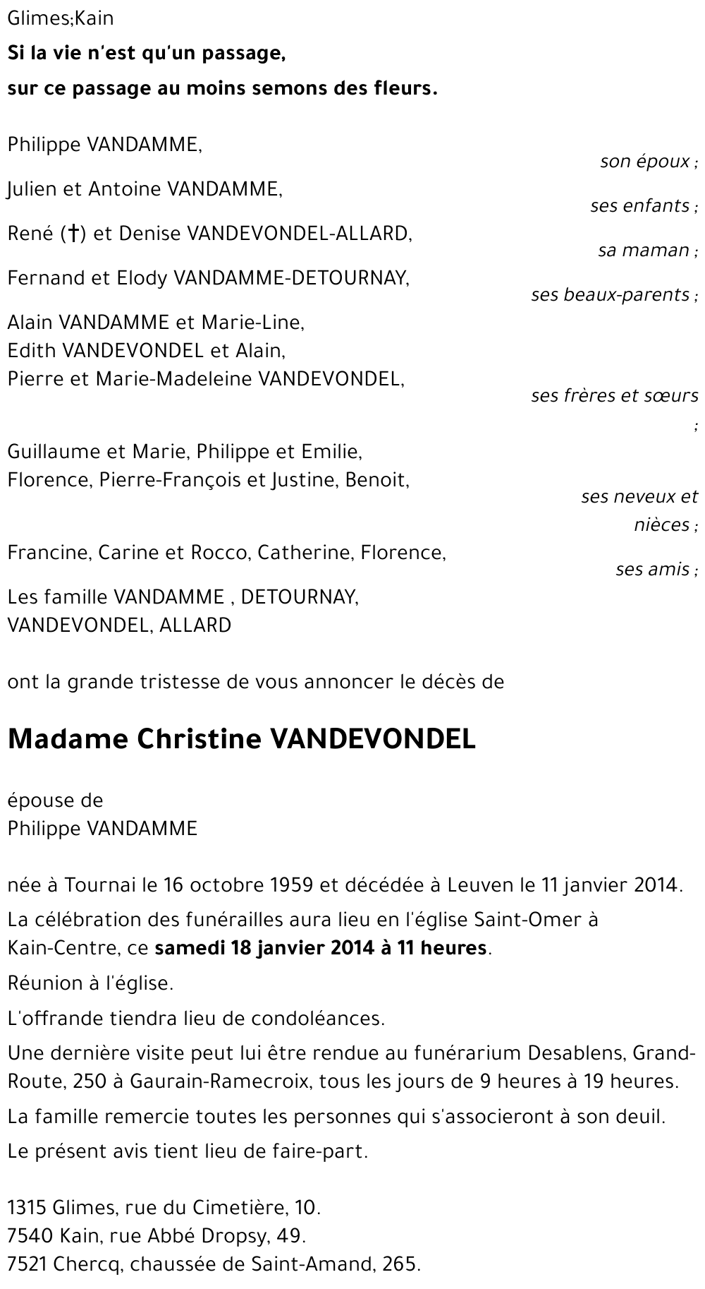 Christine VANDEVONDEL