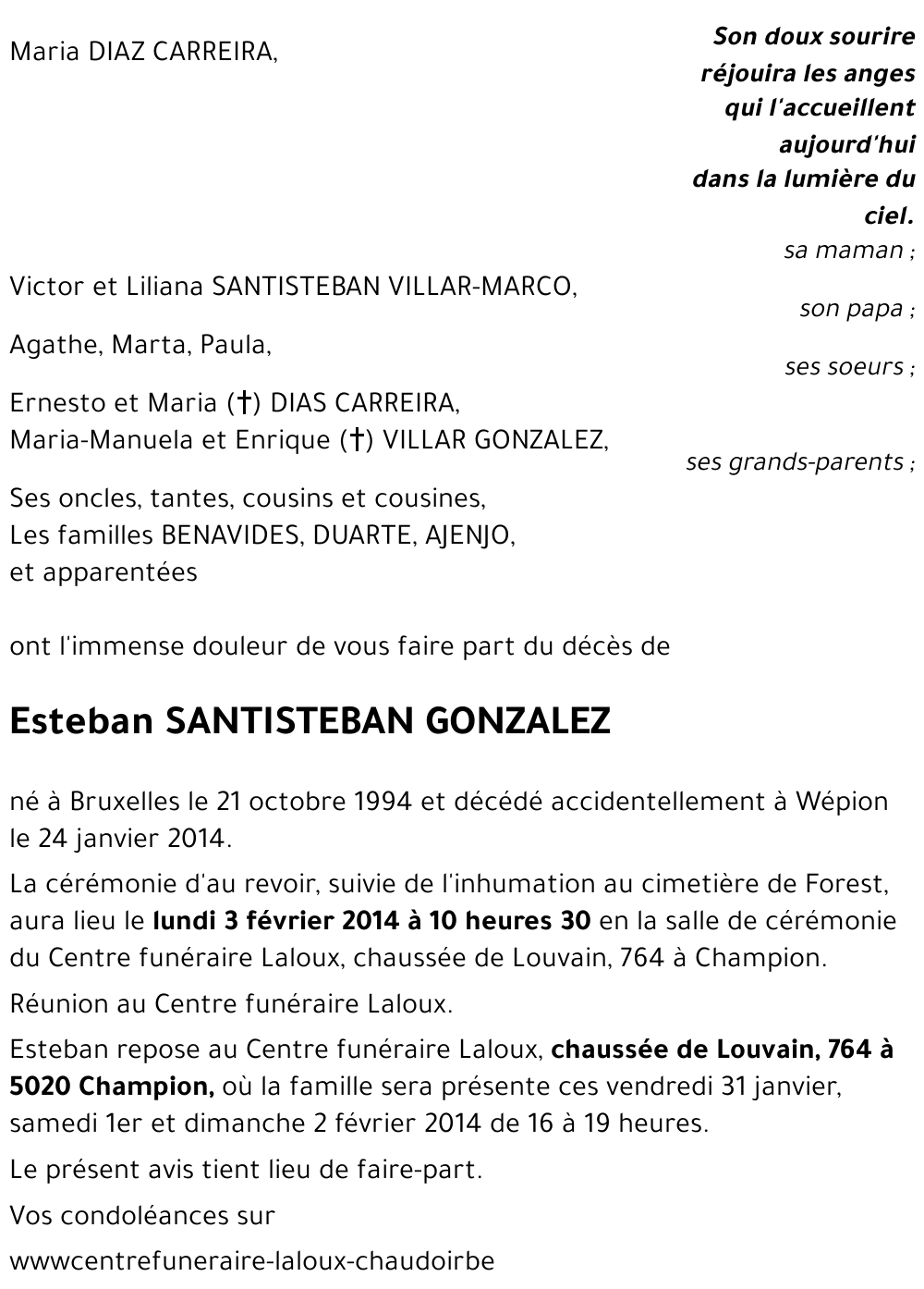 Esteban SANTISTEBAN GONZALEZ