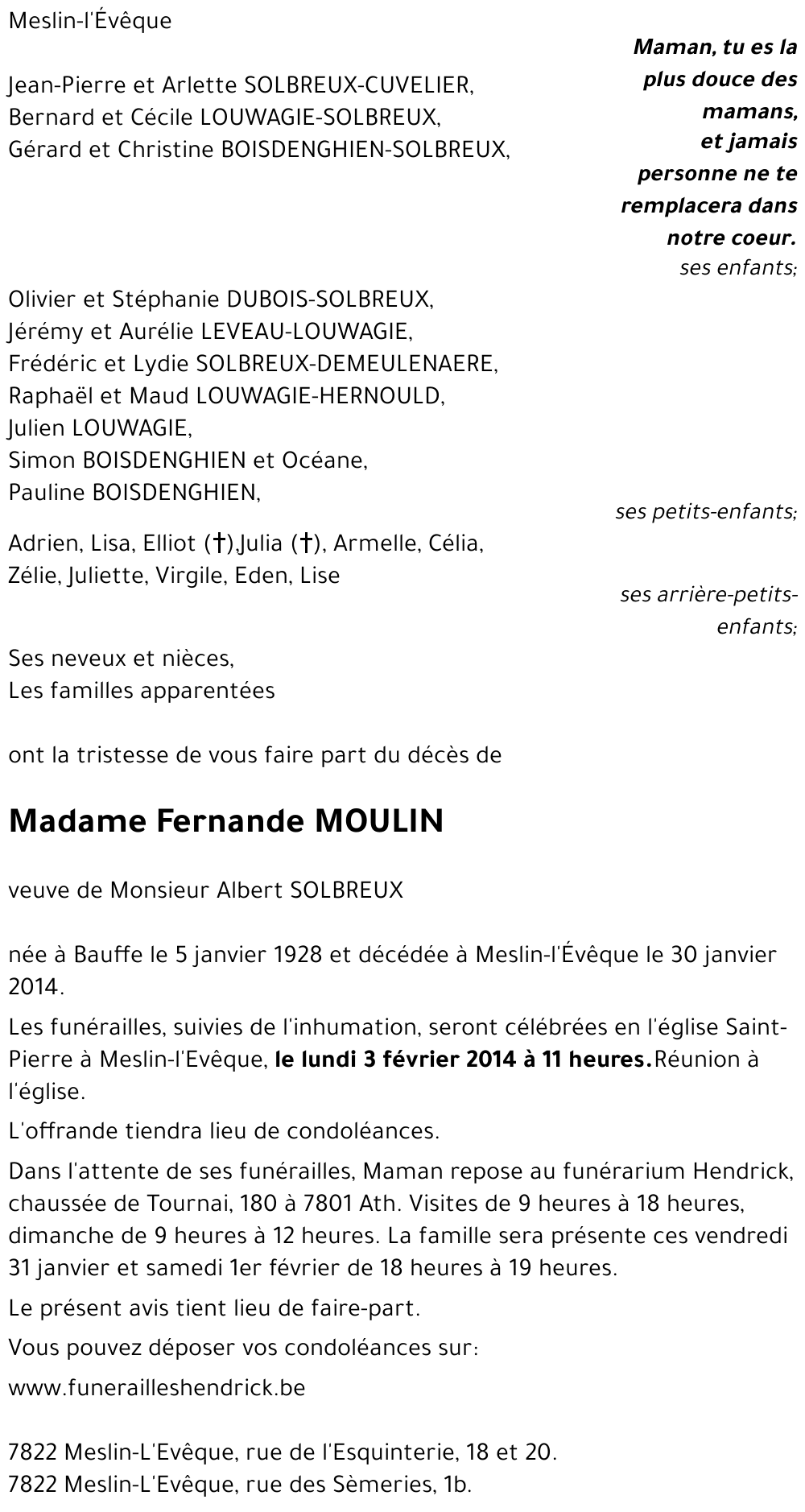 Fernande MOULIN