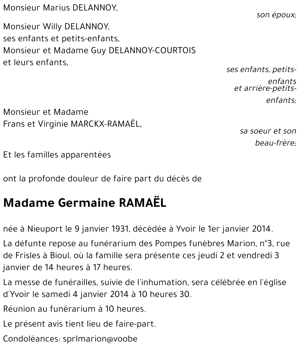 Germaine RAMAëL