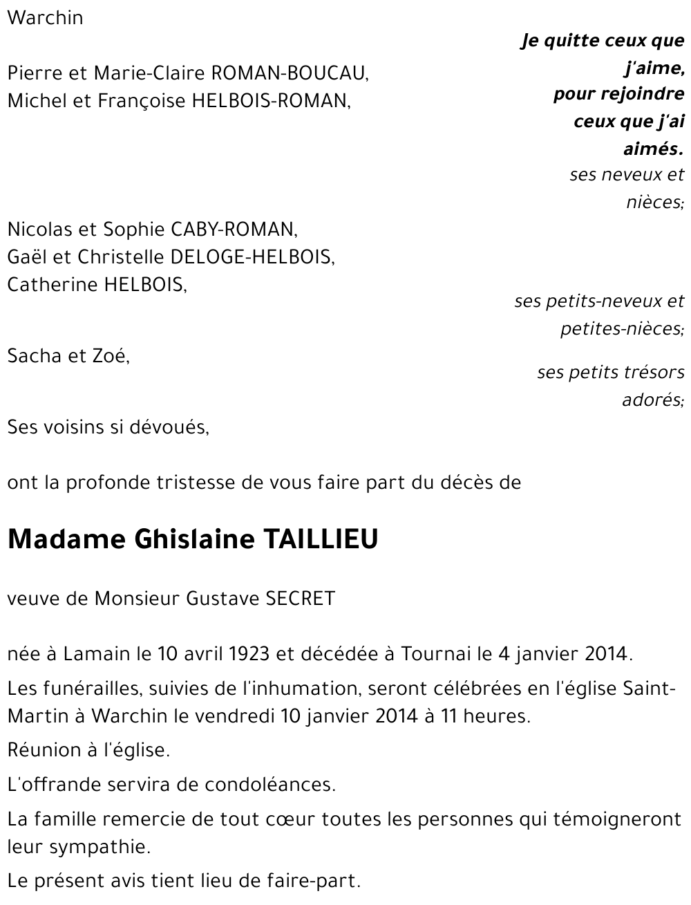 Ghislaine TAILLIEU