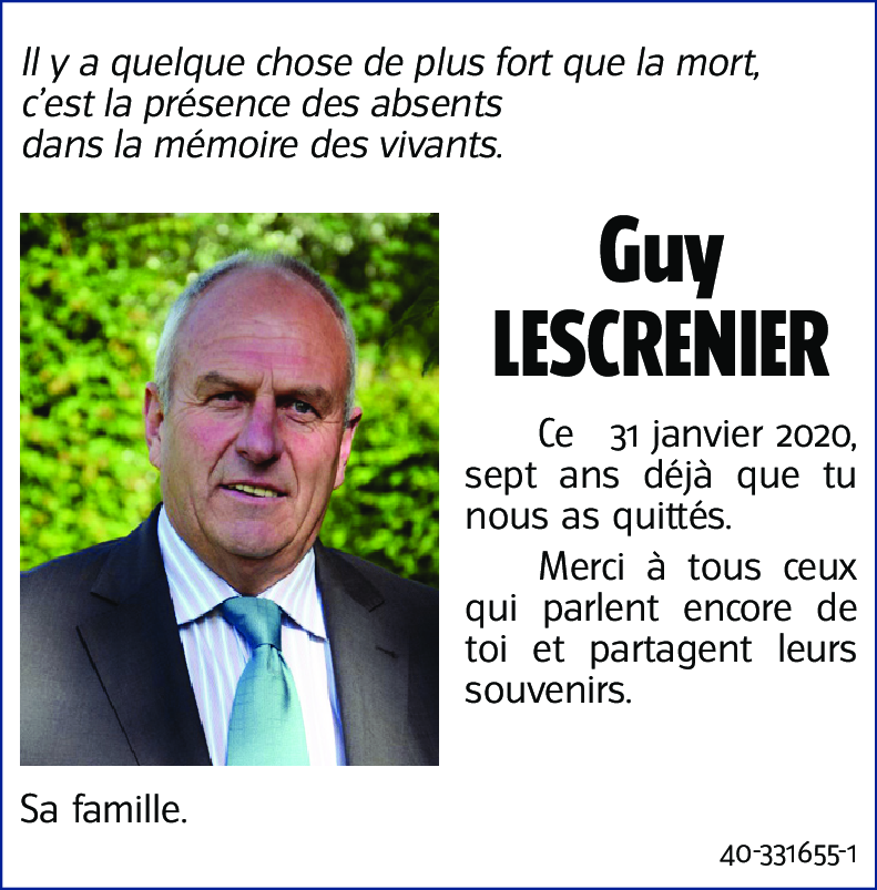 Guy LESCRENIER