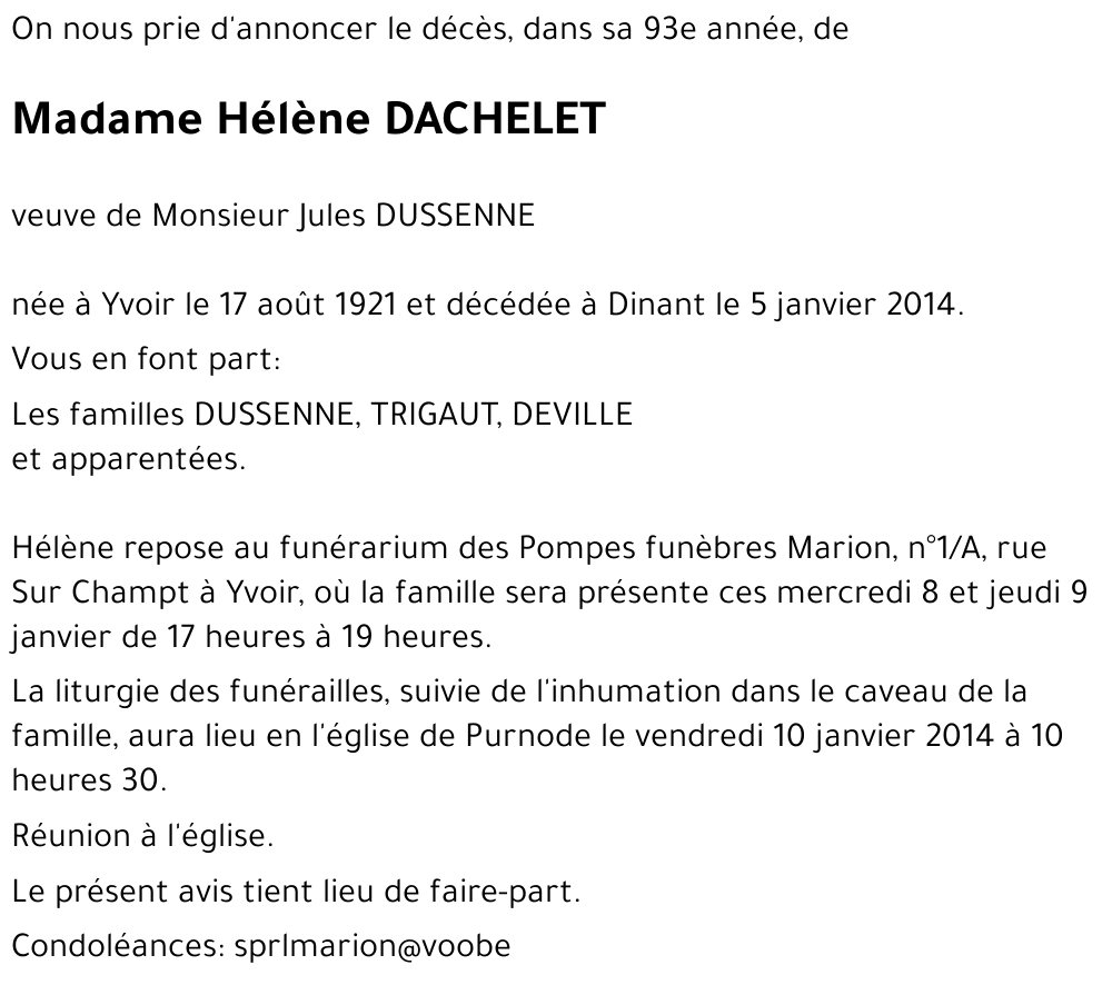 Hélène DACHELET