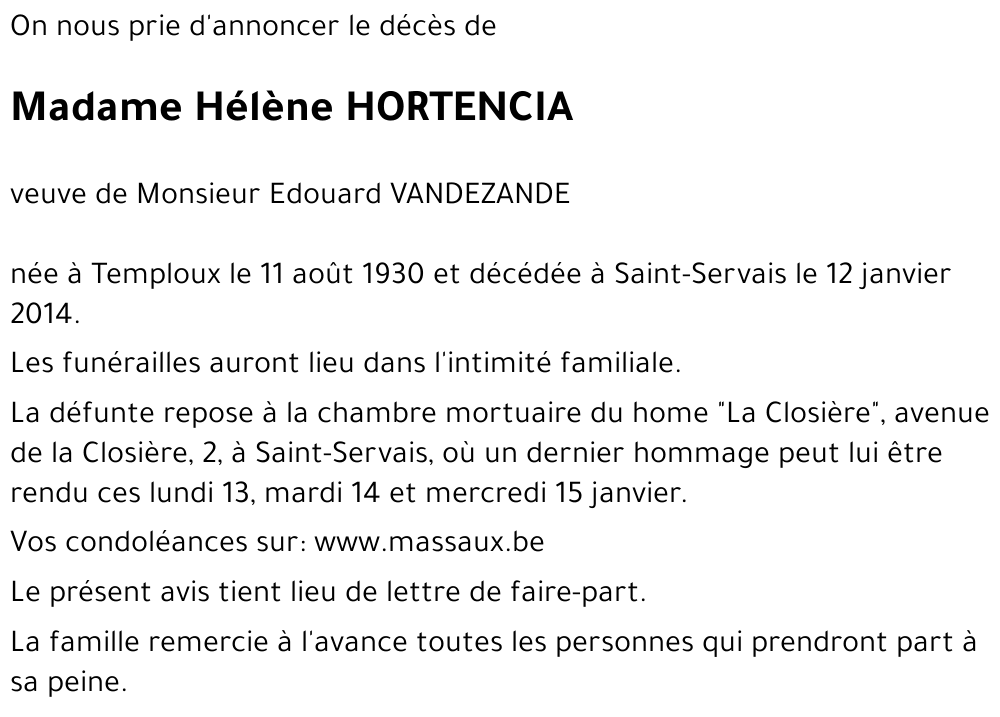 Hélène HORTENCIA