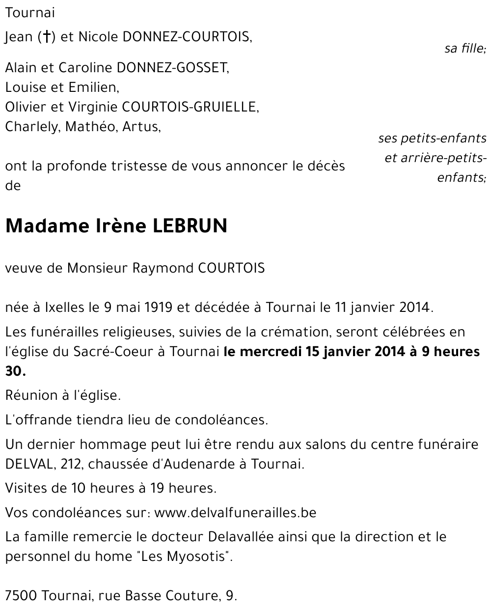 Irène LEBRUN