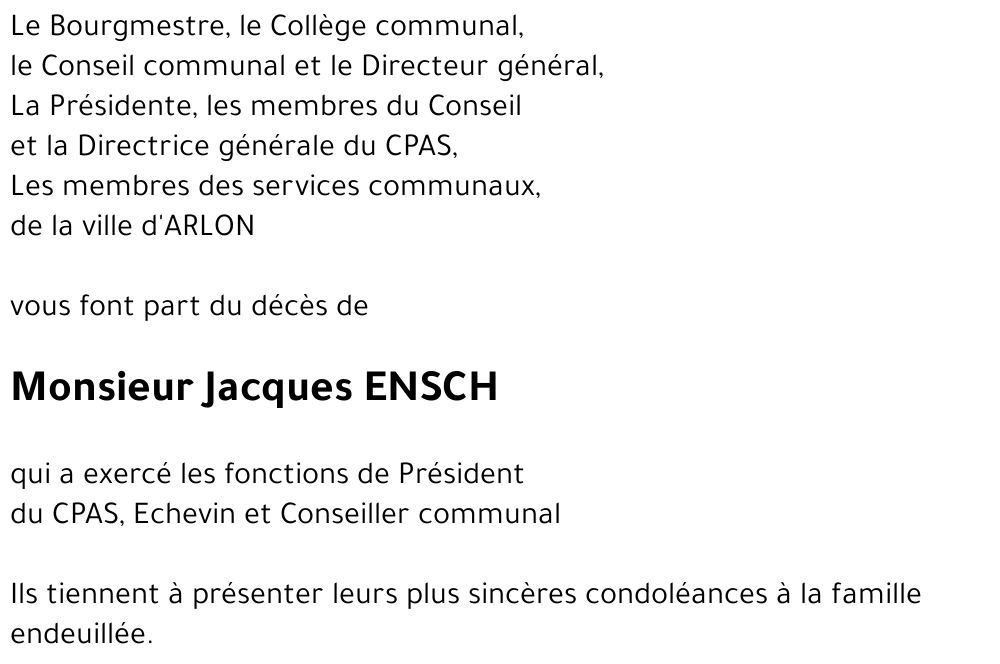 Jacques ENSCH