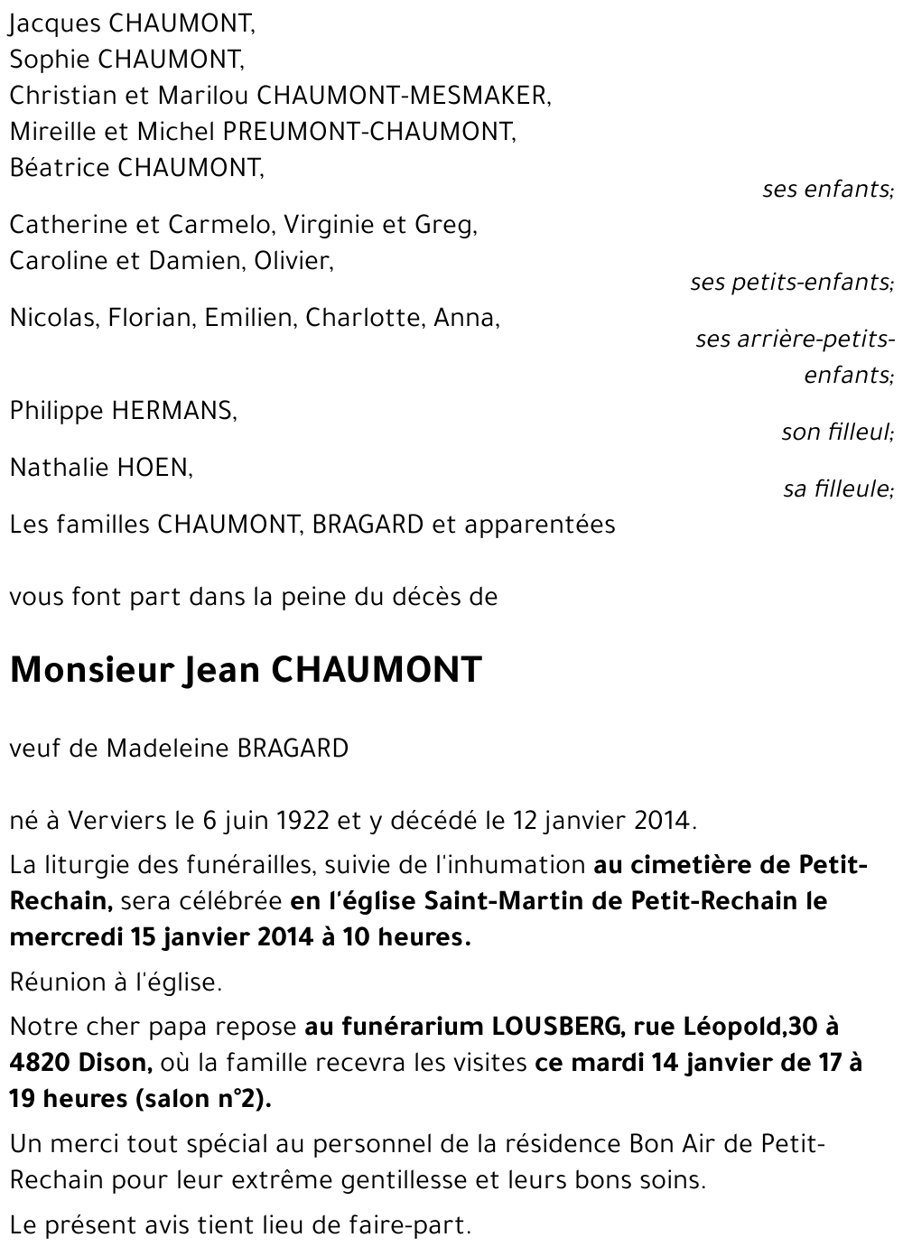 Jean CHAUMONT