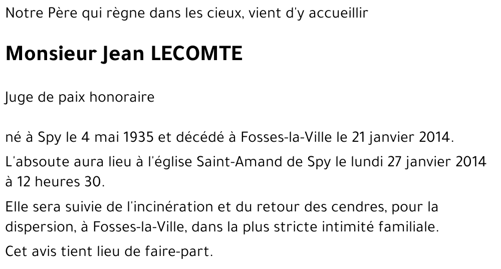 Jean LECOMTE