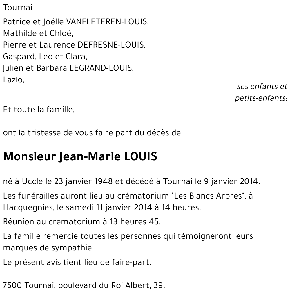 Jean-Marie LOUIS