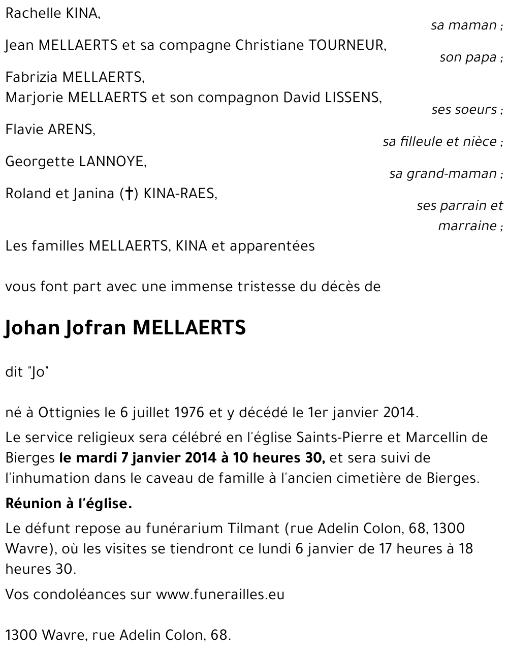 Johan Jofran MELLAERTS