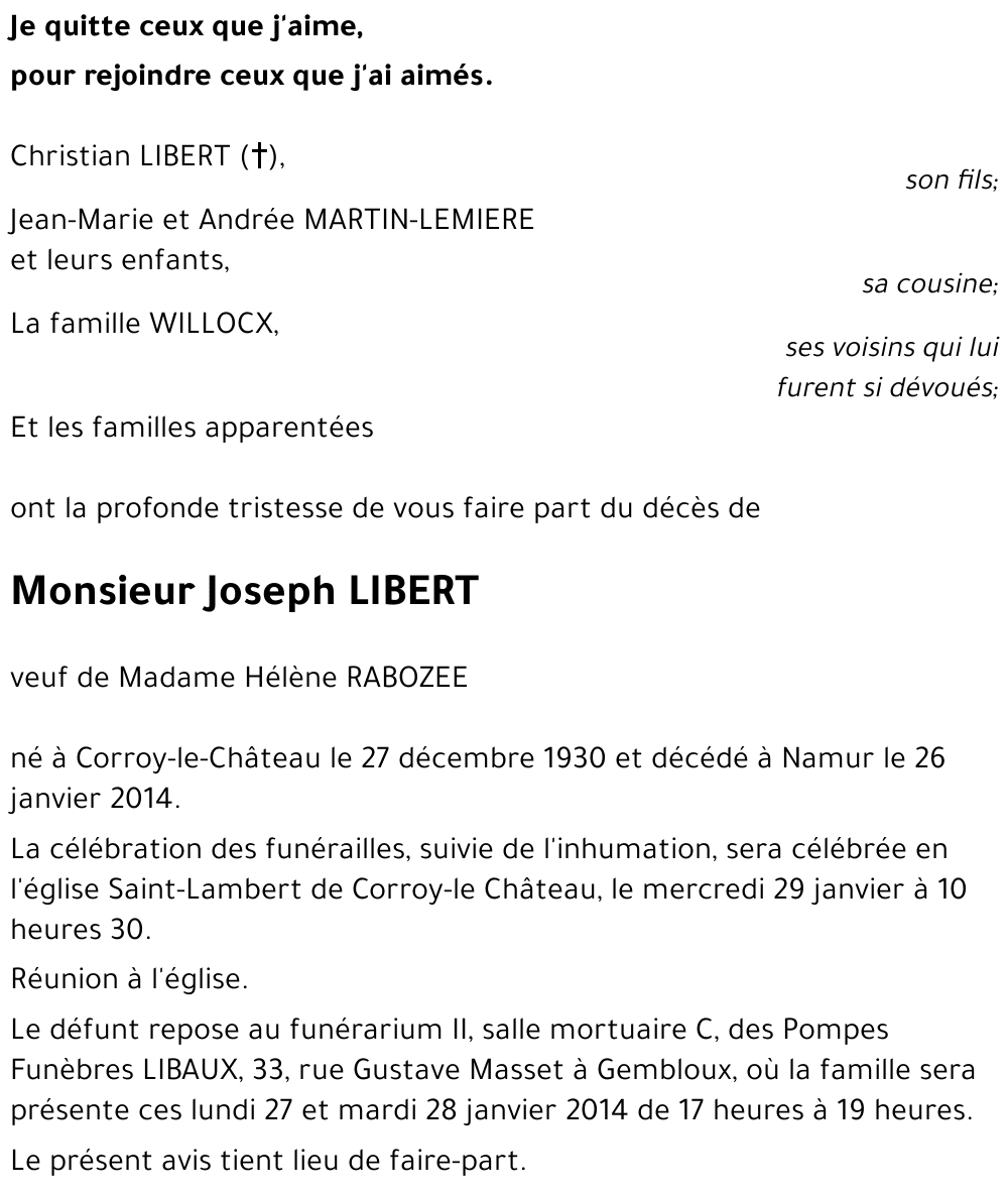 Joseph LIBERT