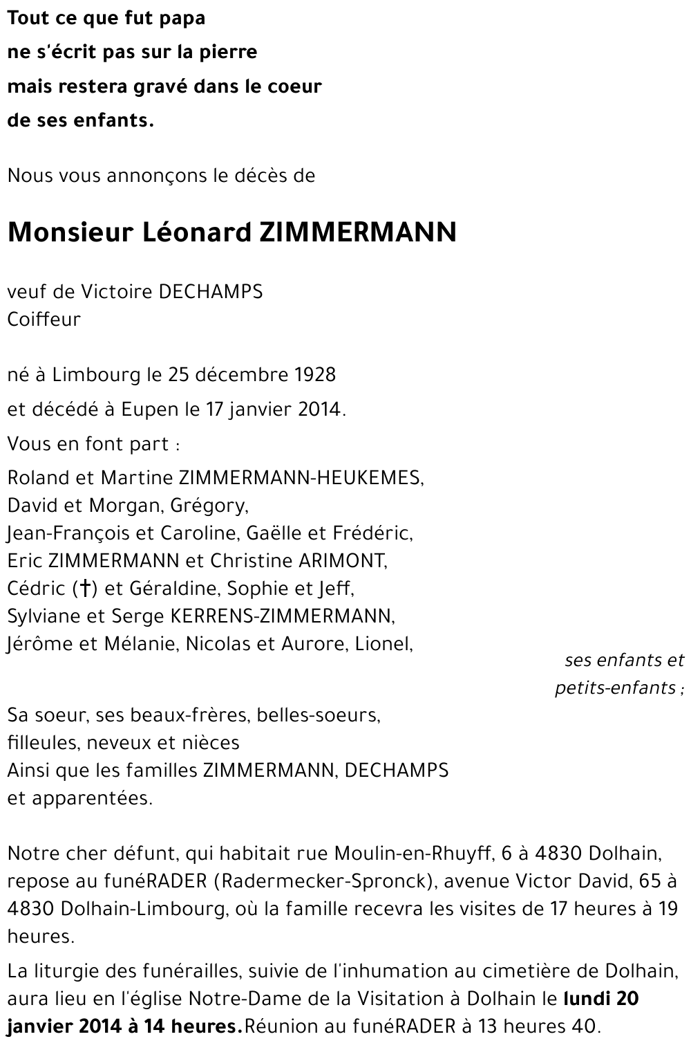 Léonard ZIMMERMANN