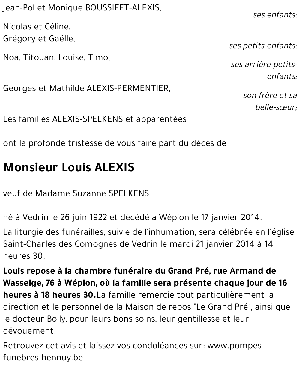 Louis ALEXIS