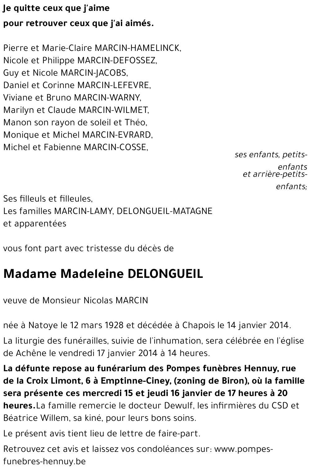 Madeleine DELONGUEIL