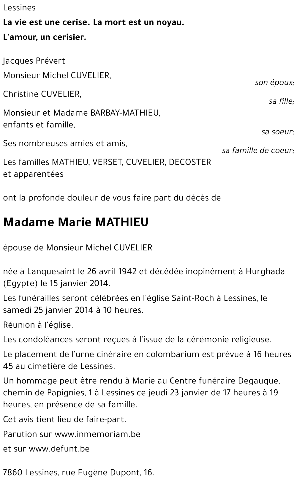 Marie MATHIEU