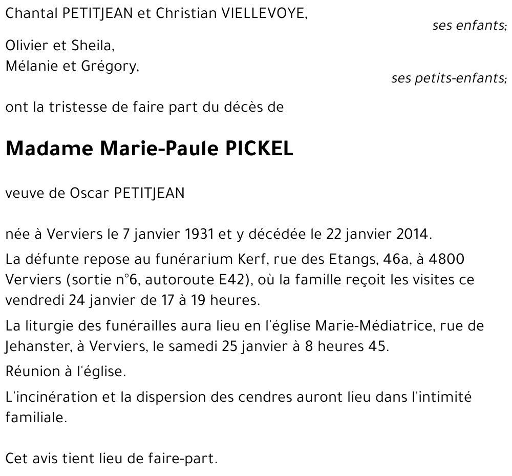 Marie-Paule PICKEL