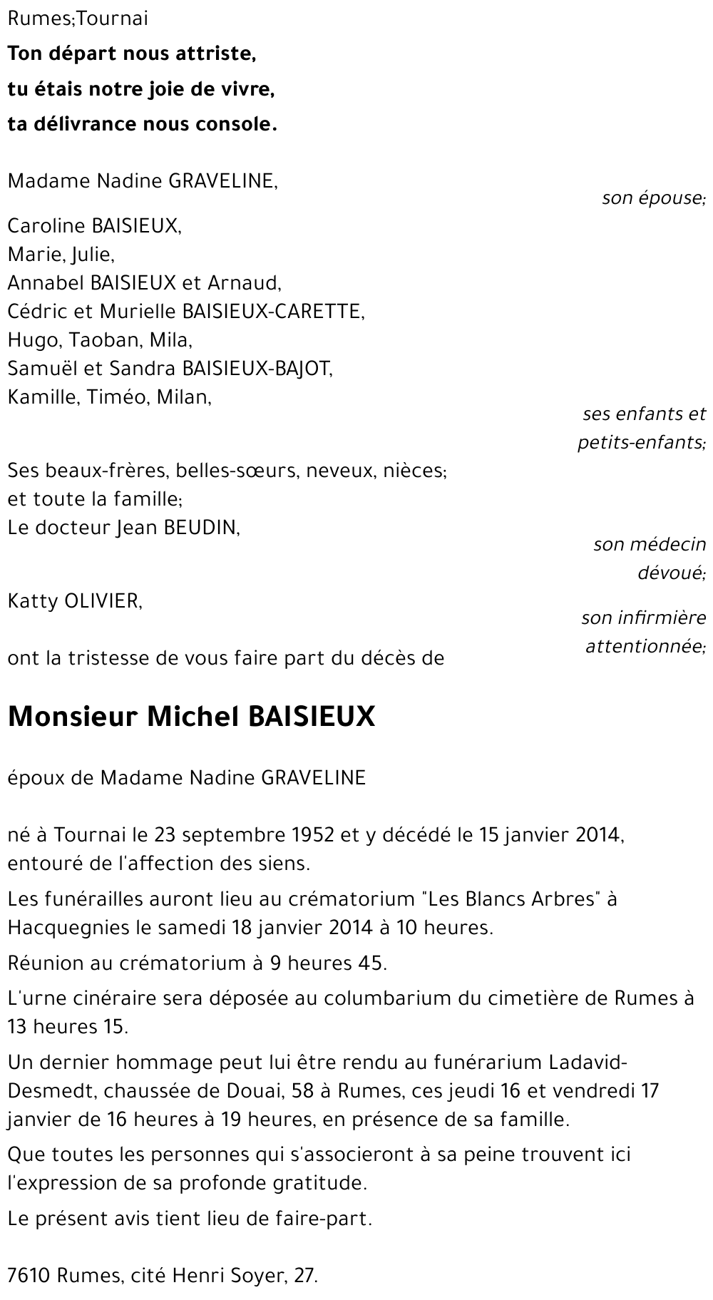 Michel BAISIEUX