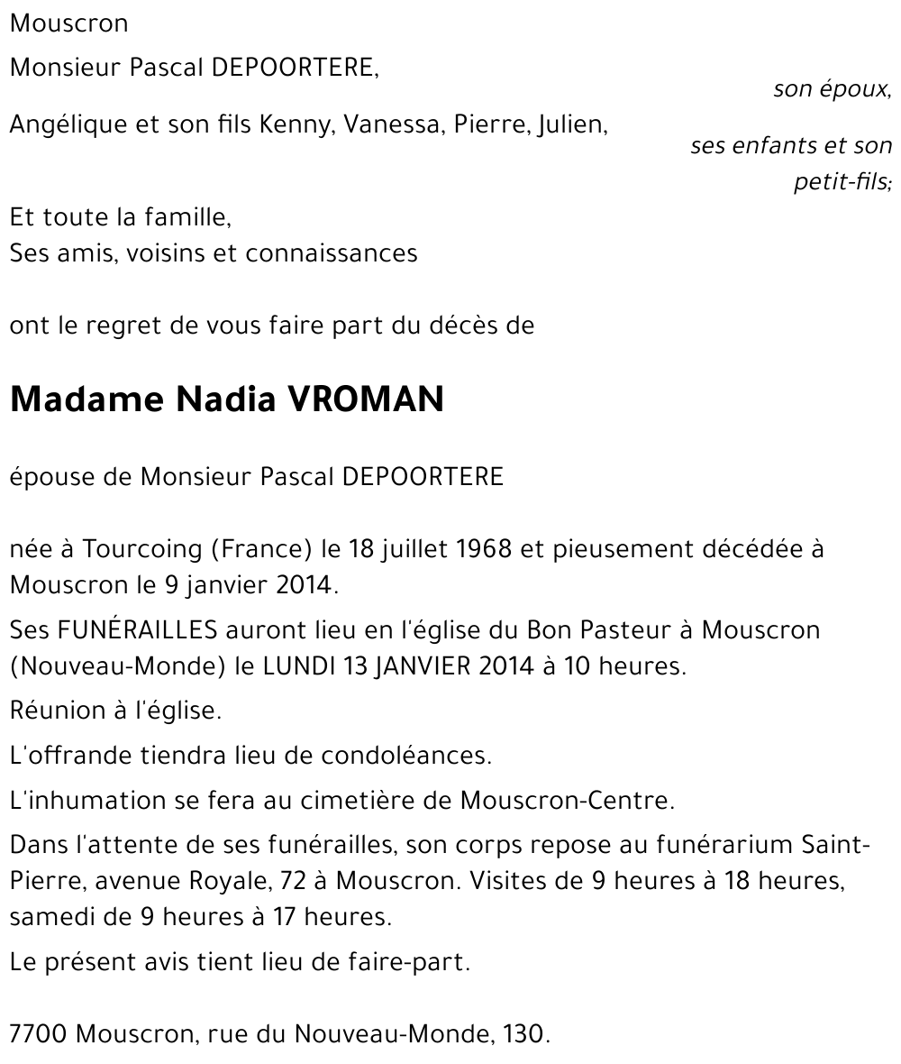 Nadia VROMAN