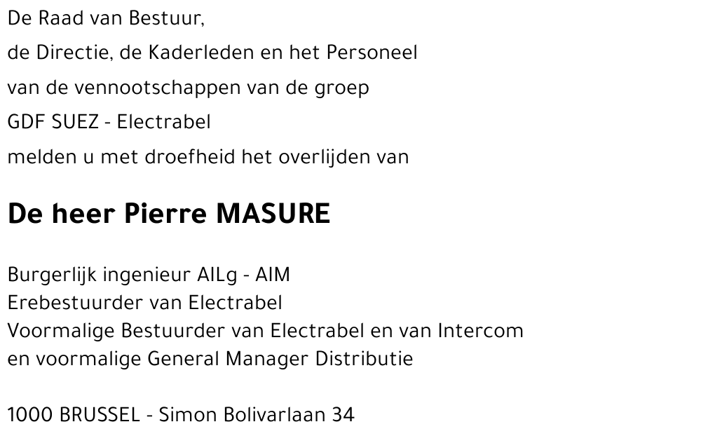 Pierre MASURE
