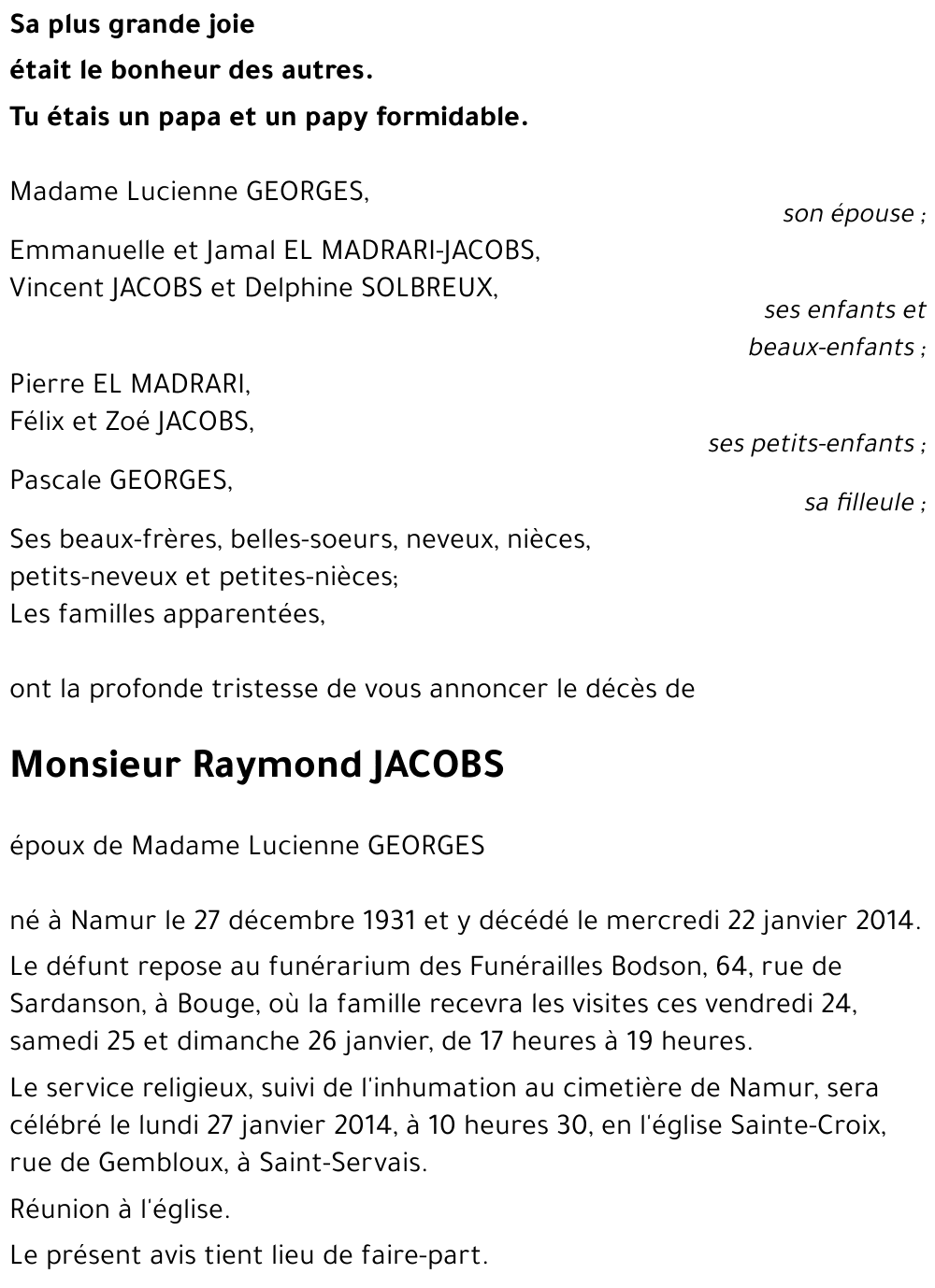 Raymond Jacobs