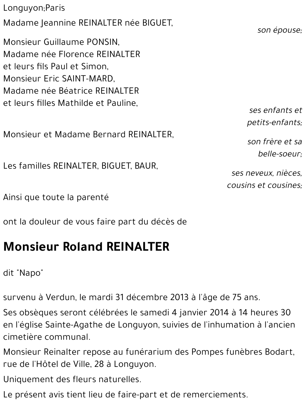 Roland REINALTER