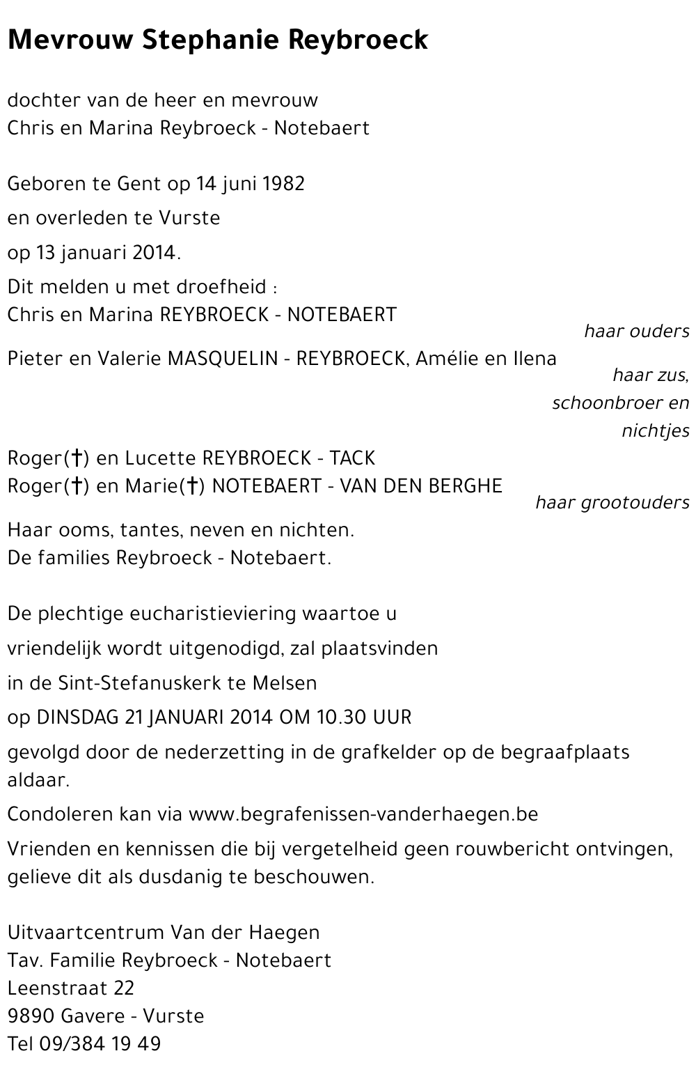 Stephanie Reybroeck