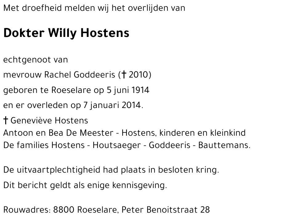 Willy Hostens