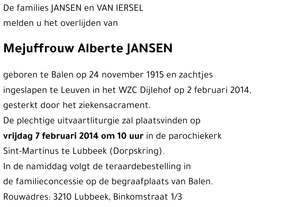 Alberte JANSEN