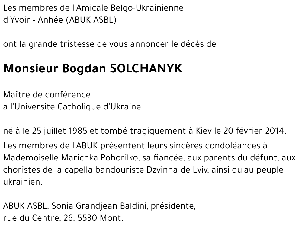 Bogdan SOLCHANYK
