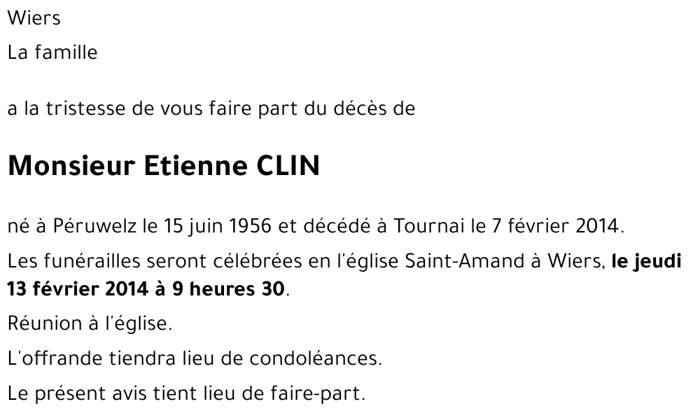 Etienne CLIN