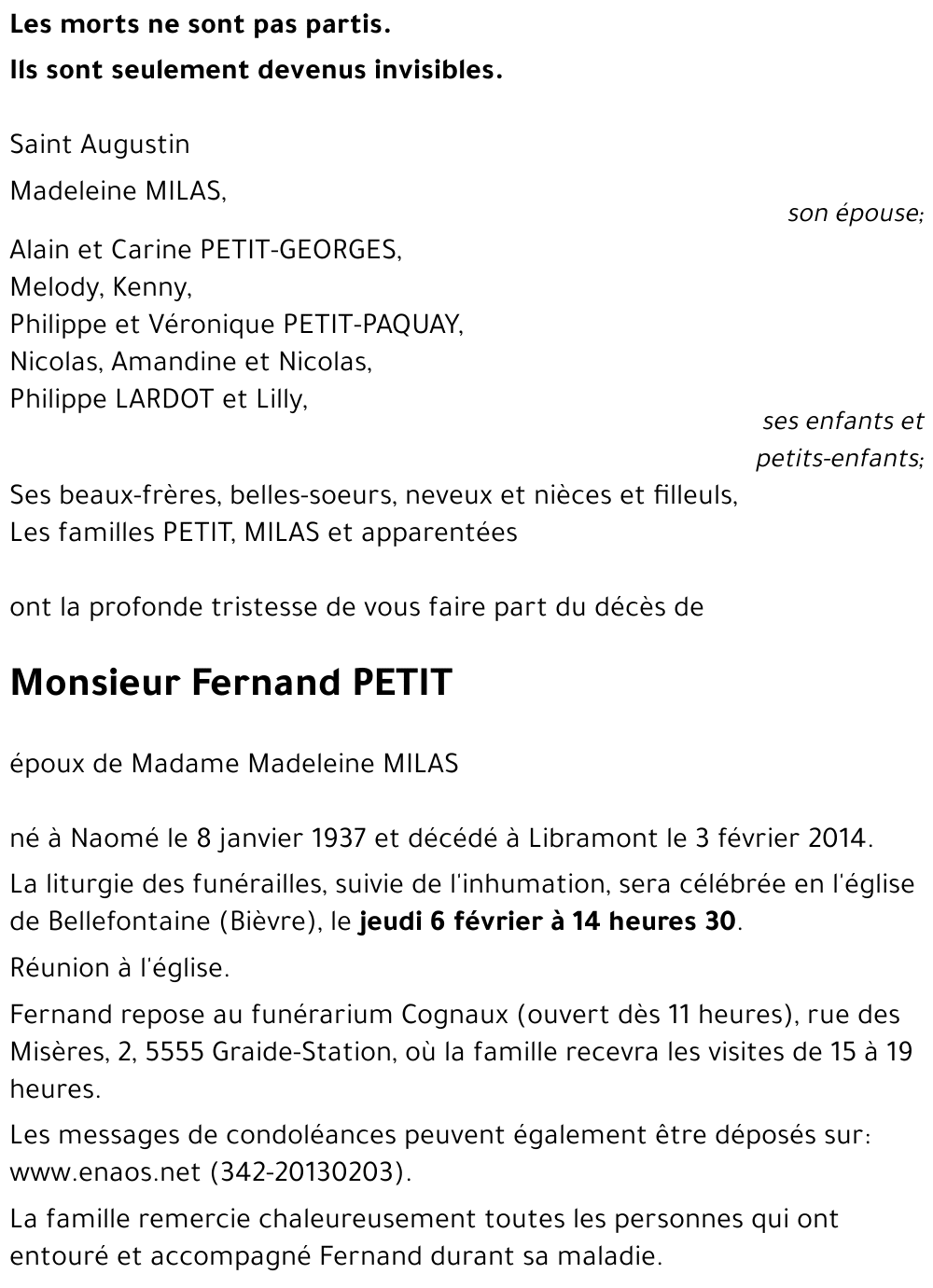 Fernand PETIT