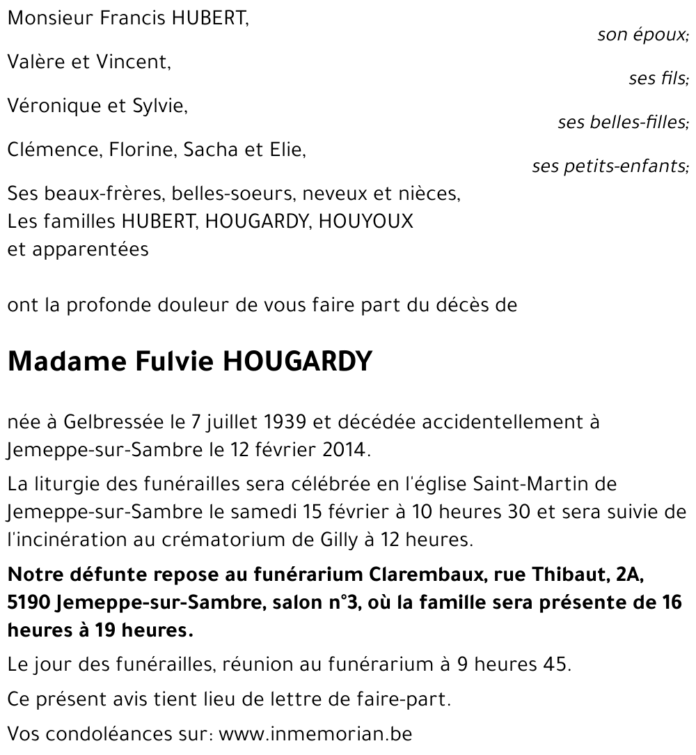 Fulvie HOUGARDY