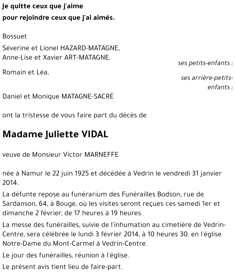 Juliette VIDAL