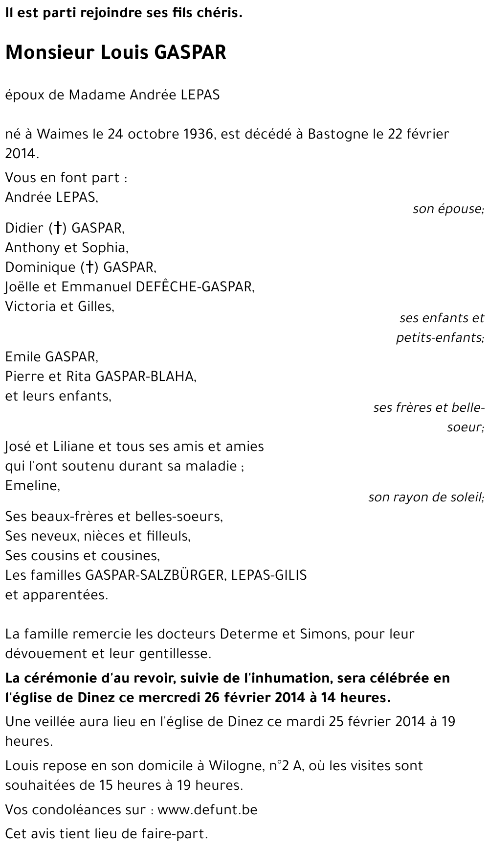 Louis GASPAR